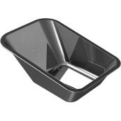 Accessories / Individual parts | for wheelbarrows | Deep pan 90 liters, wall thickness: 1,25 mm, with wire insert | incl. screws, nuts